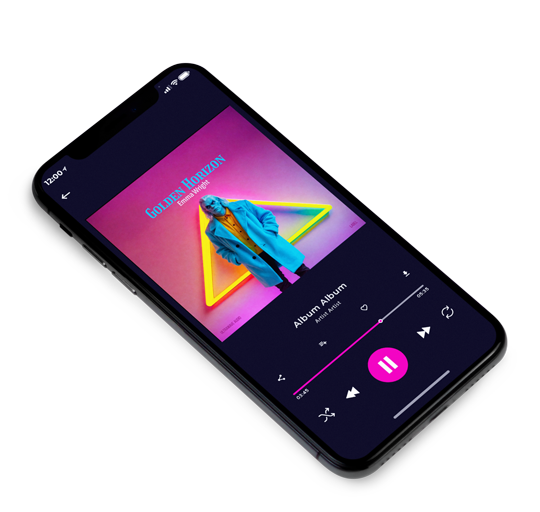 3D view of Premade Contemporary Music Album Cover - Cannon Pink #16121 | AlbumArtZone*