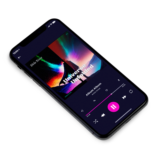 3D view of Premade Electronica & Ambient Album Cover - Puce #16225 | AlbumArtZone*