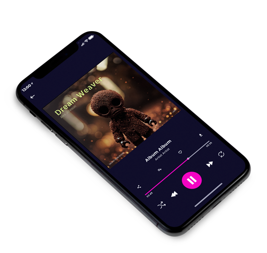 3D view of Premade Electronica & Ambient Album Cover - Oil #16229 | AlbumArtZone*