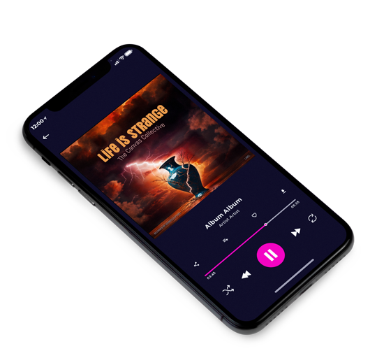 3D view of Premade Electronica & Ambient Album Cover - Night Rider #16232 | AlbumArtZone*