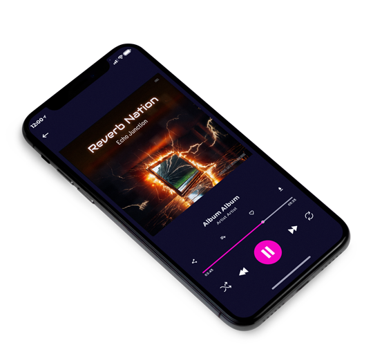 3D view of Premade Electronica & Ambient Album Cover - Night Rider #16234 | AlbumArtZone*
