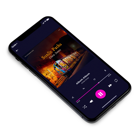 3D view of Premade EDM, House & Dub Album Cover - Night Rider #16282 | AlbumArtZone*