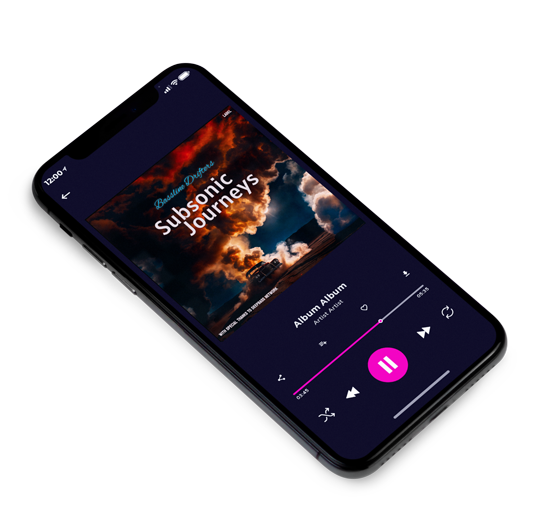 3D view of Premade Electronica & Ambient Album Cover - Thunder #16286 | AlbumArtZone*
