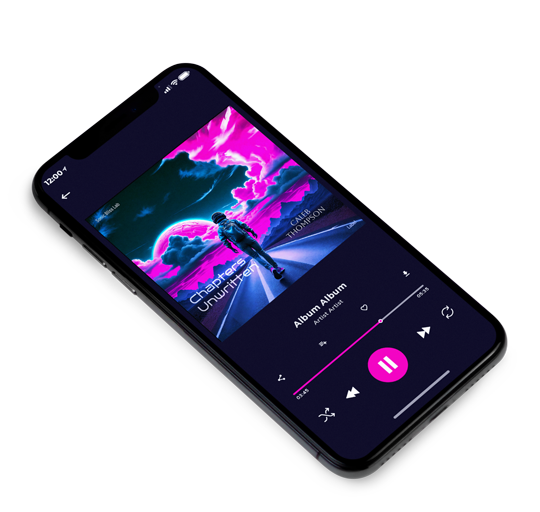 3D view of Premade Electronica & Ambient Album Cover - Orchid #16316 | AlbumArtZone*