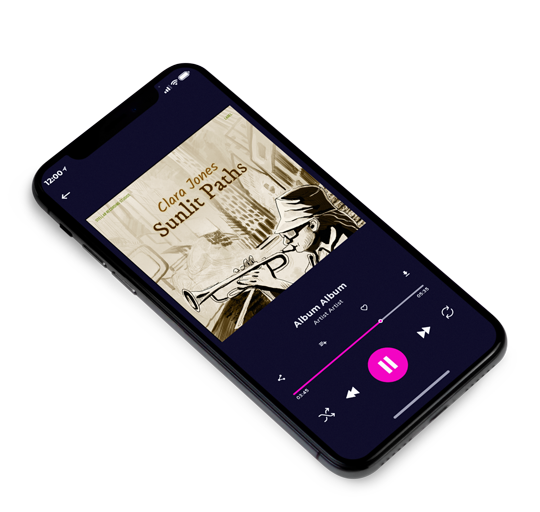 3D view of Premade Traditional Jazz & Blues Album Cover - Vanilla #16344 | AlbumArtZone*