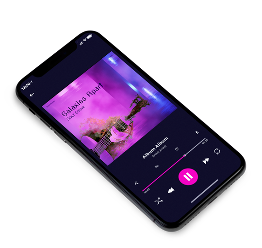 3D view of Premade Indie & Folk Music Album Cover - Vivid Violet #16349 | AlbumArtZone*