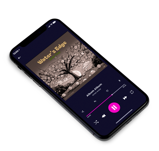 3D view of Premade Indie & Folk Music Album Cover - Taupe #16365 | AlbumArtZone*