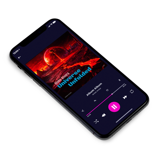 3D view of Premade Electronica & Ambient Album Cover - Wood Bark #16399 | AlbumArtZone*