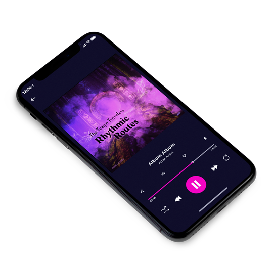 3D view of Premade Electronica & Ambient Album Cover - Amethyst #16404 | AlbumArtZone*