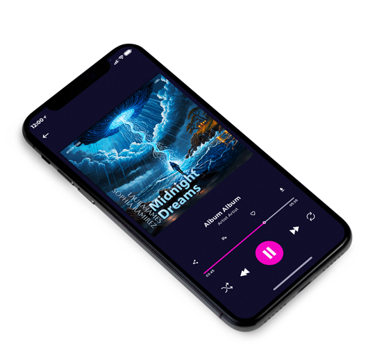 3D view of Premade Electronica & Ambient Album Cover - Big Stone #16584 | AlbumArtZone*