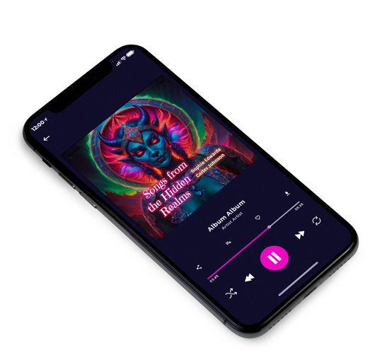 3D view of Premade Electronica & Ambient Album Cover - Thunder #16623 | AlbumArtZone*
