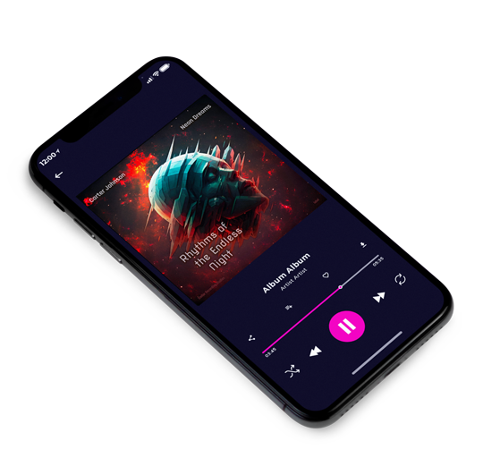3D view of Premade Electronica & Ambient Album Cover - Cocoa Brown #16678 | AlbumArtZone*