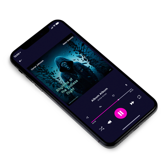 3D view of Premade EDM, House & Dub Album Cover - Black Pearl #16679 | AlbumArtZone*