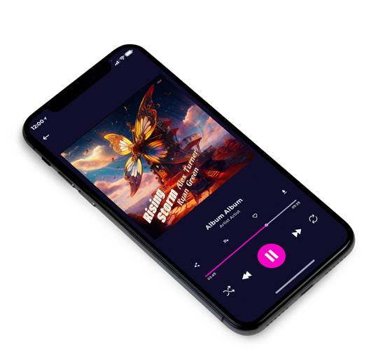3D view of Premade Electronica & Ambient Album Cover - Thunder #16768 | AlbumArtZone*
