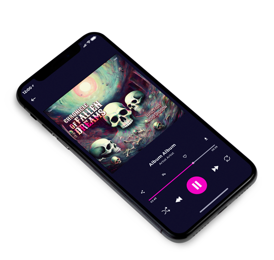 3D view of Premade Electronica & Ambient Album Cover - Baltic Sea #16971 | AlbumArtZone*