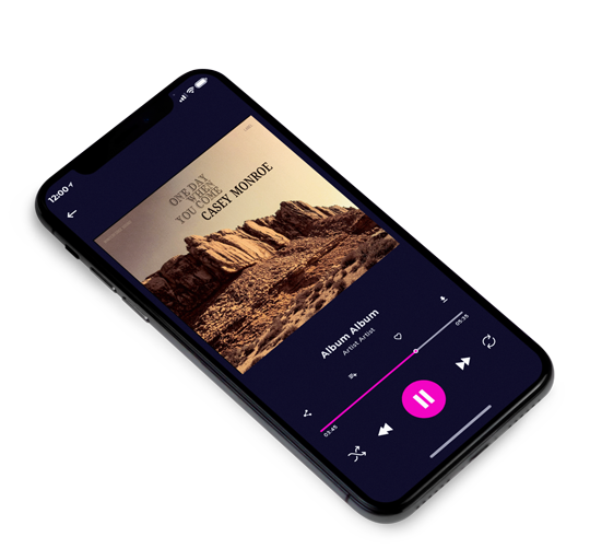 3D view of Premade Indie & Folk Music Album Cover - Bistre #17036 | AlbumArtZone*