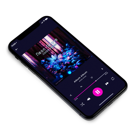 3D view of Premade Electronica & Ambient Album Cover - Careys Pink #17159 | AlbumArtZone*