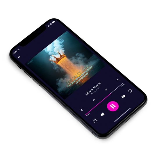 3D view of Premade Electronica & Ambient Album Cover - Ebony Clay #17223 | AlbumArtZone*
