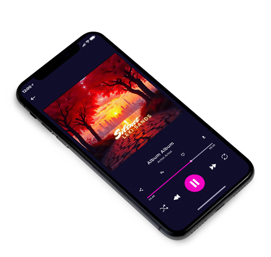 3D view of Premade Contemporary Music Album Cover - Aubergine #17249 | AlbumArtZone*