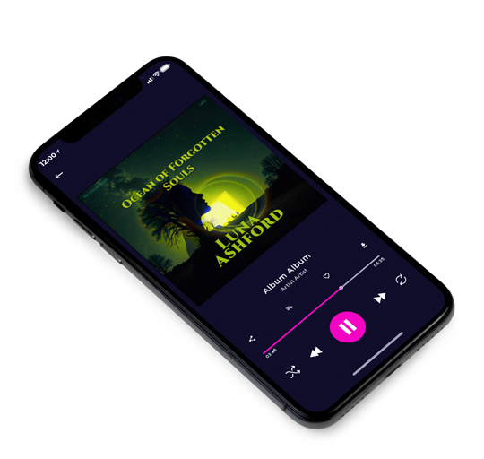 3D view of Premade Electronica & Ambient Album Cover - Hunter Green #17307 | AlbumArtZone*