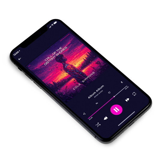 3D view of Premade Electronica & Ambient Album Cover - Mandy #17457 | AlbumArtZone*