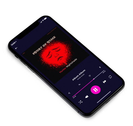 3D view of Premade Rock,Punk & Alternative Album Cover - Night Rider #17637 | AlbumArtZone*