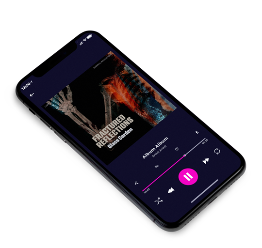 3D view of Premade Electronica & Ambient Album Cover - Night Rider #17902 | AlbumArtZone*