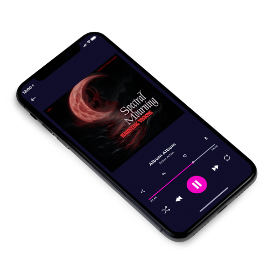 3D view of Premade Electronica & Ambient Album Cover - Night Rider #17941 | AlbumArtZone*