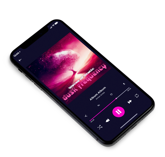 3D view of Premade Electronica & Ambient Album Cover - Tonys Pink #18033 | AlbumArtZone*