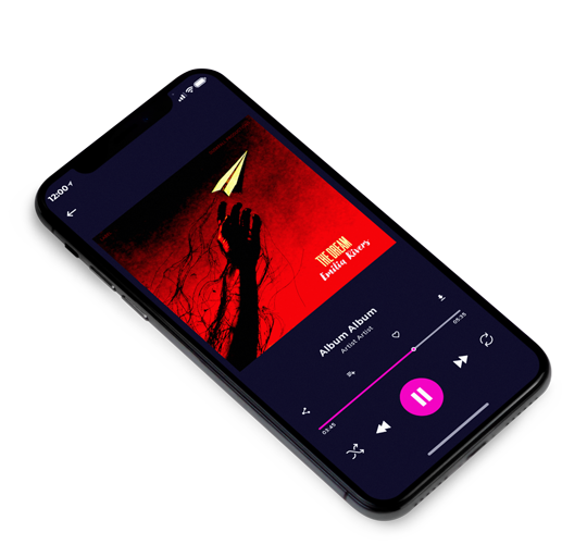 3D view of Premade Rock,Punk & Alternative Album Cover - Burnt Maroon #18081 | AlbumArtZone*