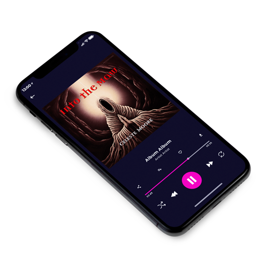 3D view of Premade Electronica & Ambient Album Cover - Tan #18113 | AlbumArtZone*