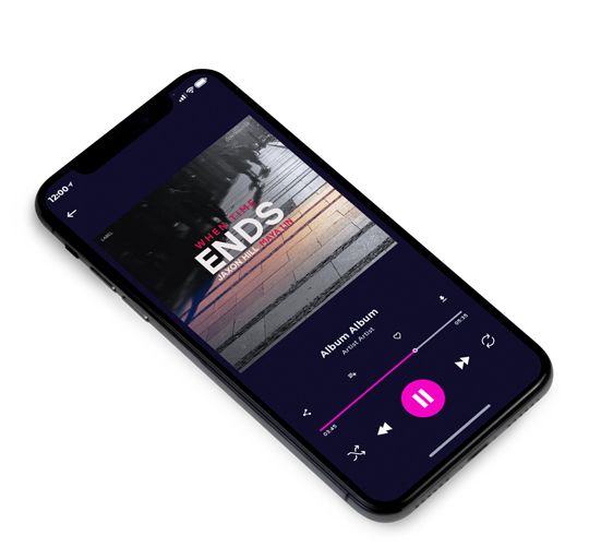 3D view of Premade Electronica & Ambient Album Cover - Thunder #18247 | AlbumArtZone*