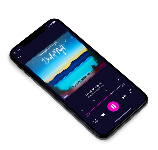 3D view of Premade Pop Album Cover - Chambray #20990 | AlbumArtZone*