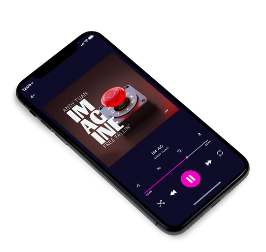 3D view of Premade Pop Album Cover - Cocoa Brown #21117 | AlbumArtZone*