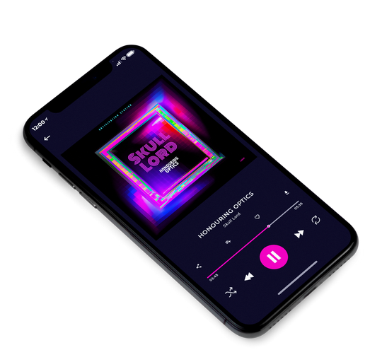 3D view of Premade Pop Album Cover - Cerise #21292 | AlbumArtZone*