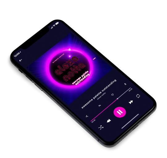 3D view of Premade EDM, House & Dub Album Cover - Shocking Pink #21301 | AlbumArtZone*