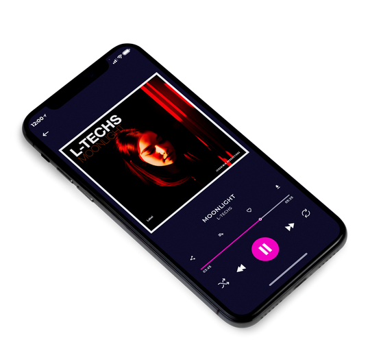 3D view of Premade Electronica & Ambient Album Cover - Tonys Pink #21639 | AlbumArtZone*