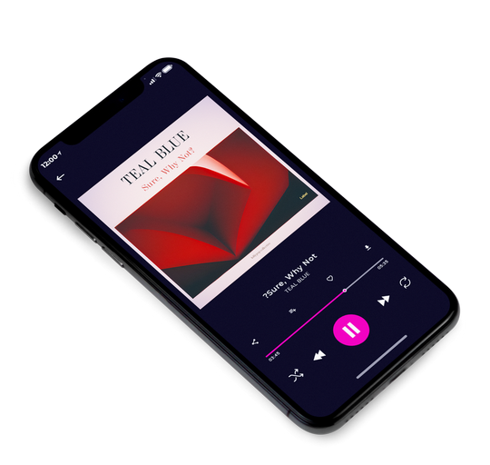 3D view of Premade Contemporary Music Album Cover - Oyster Pink #21809 | AlbumArtZone*
