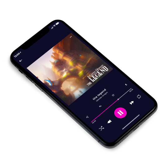 3D view of Premade Podcast Album Cover - English Walnut #21945 | AlbumArtZone*