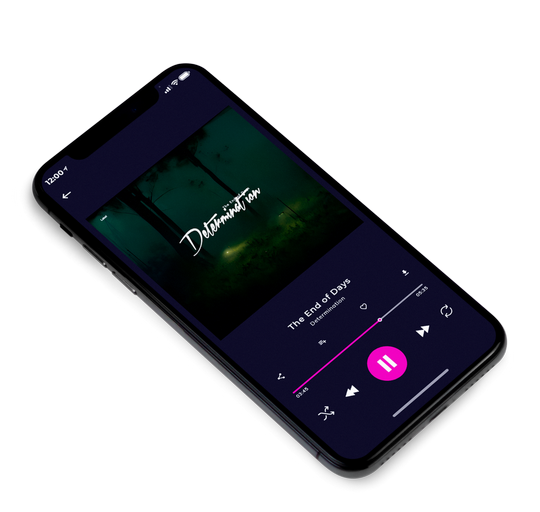 3D view of Premade Electronica & Ambient Album Cover - Palm Green #22102 | AlbumArtZone*