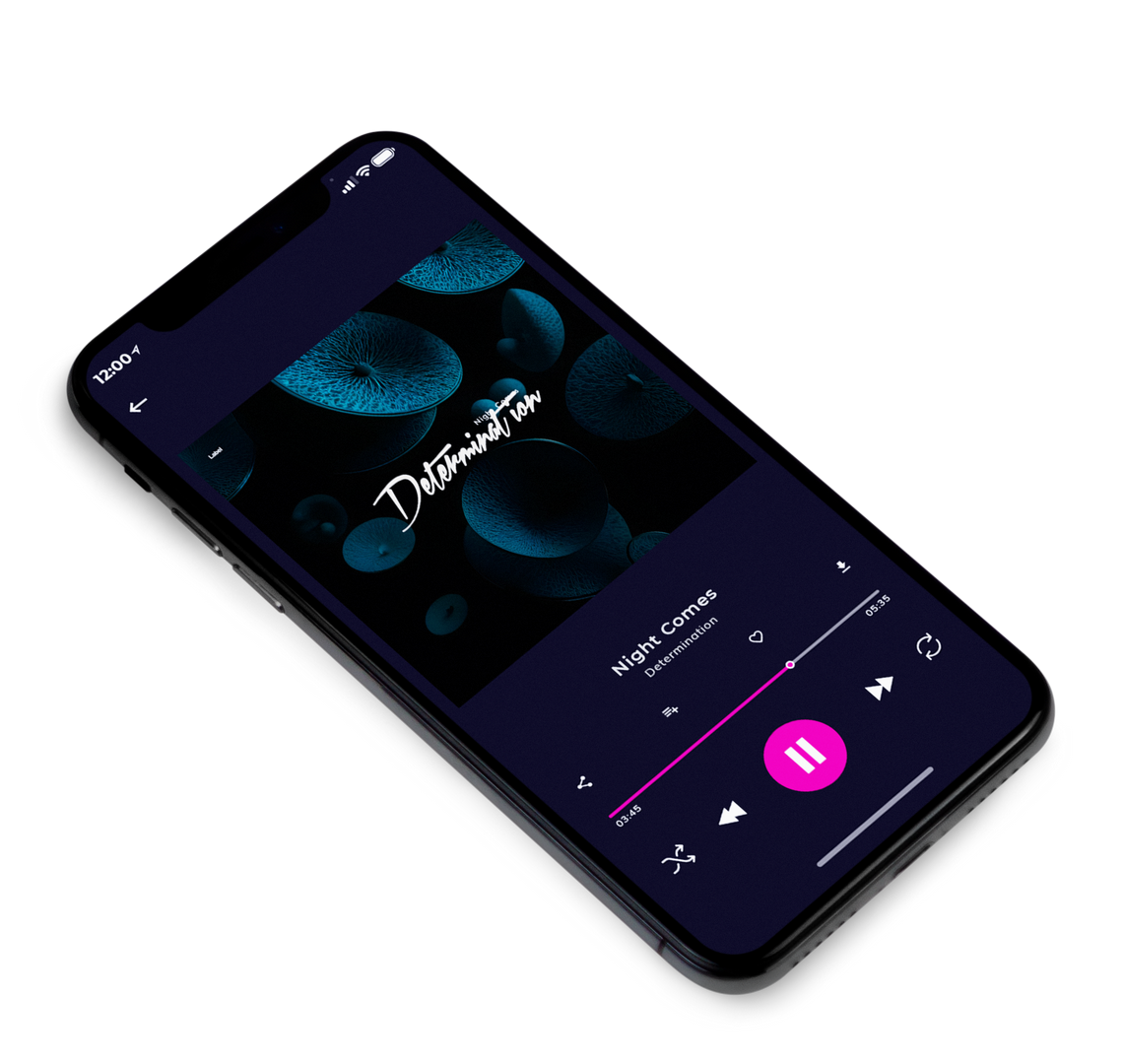 3D view of Premade Electronica & Ambient Album Cover - Black Pearl #22279 | AlbumArtZone*
