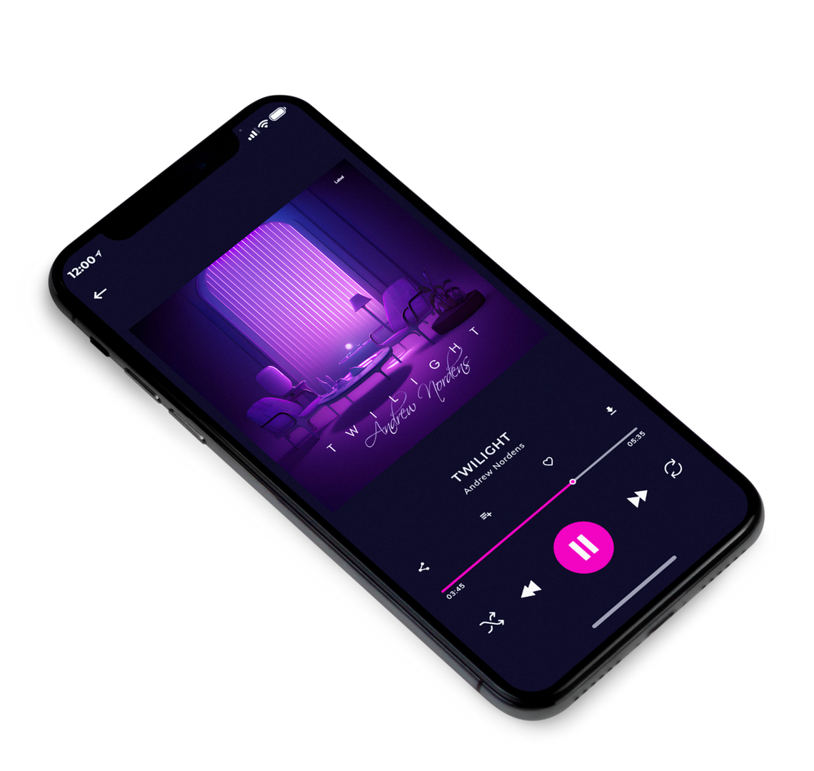 3D view of Premade EDM, House & Dub Album Cover - Violet #22763 | AlbumArtZone*