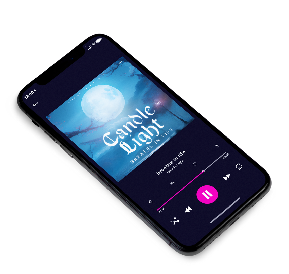 3D view of Premade Podcast Album Cover - Kashmir Blue #22942 | AlbumArtZone*