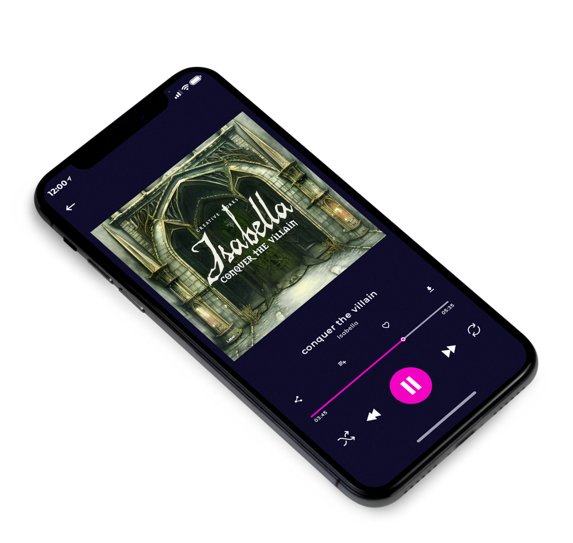 3D view of Premade Early Music Album Cover - Rangitoto #23075 | AlbumArtZone*