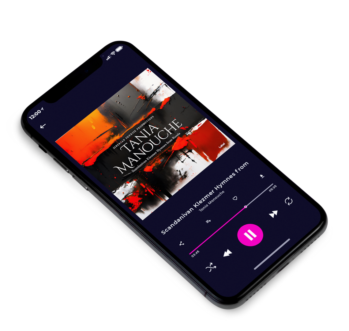 3D view of Premade Contemporary Music Album Cover - Apricot #23397 | AlbumArtZone*