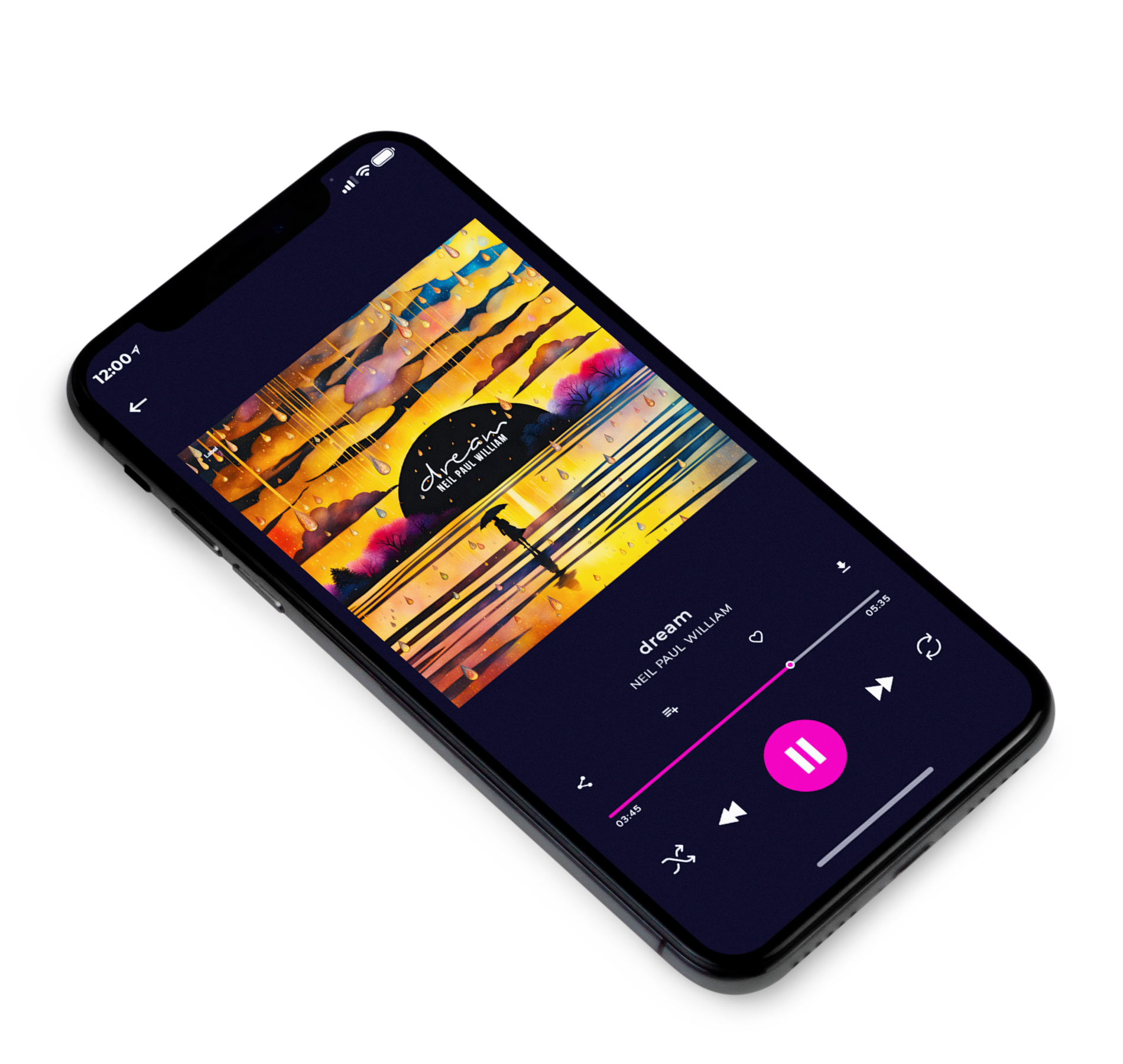 3D view of Premade Funk & Fusion Album Cover - Raw Sienna #23509 | AlbumArtZone*