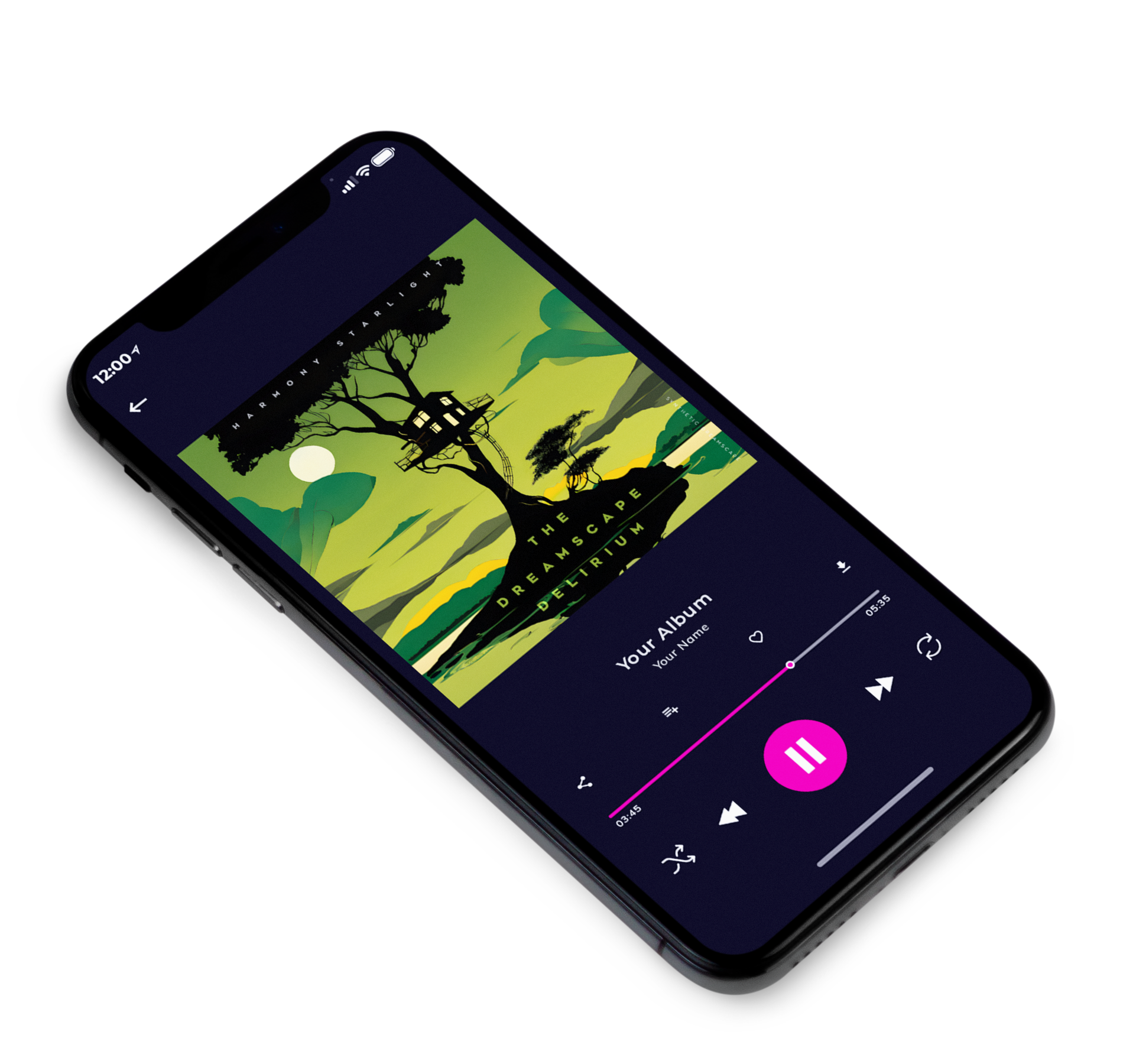 3D view of Premade Music for Children Album Cover - Pesto #23623 | AlbumArtZone*