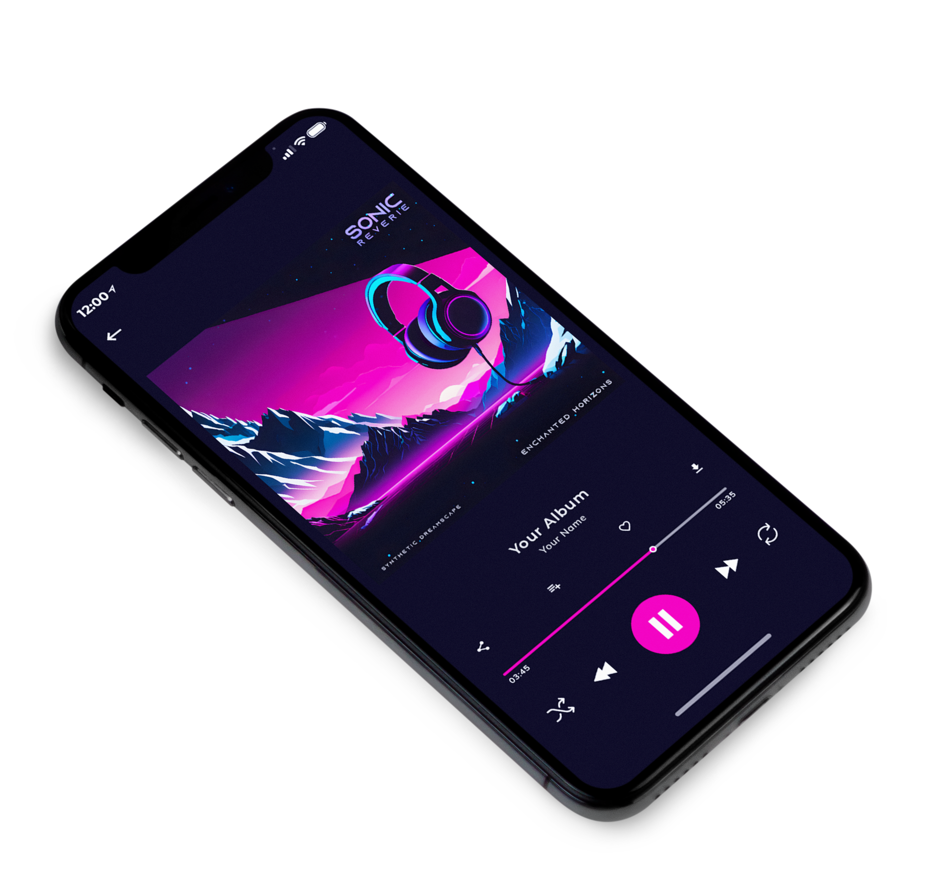 3D view of Premade Electronica & Ambient Album Cover - Hopbush #23654 | AlbumArtZone*