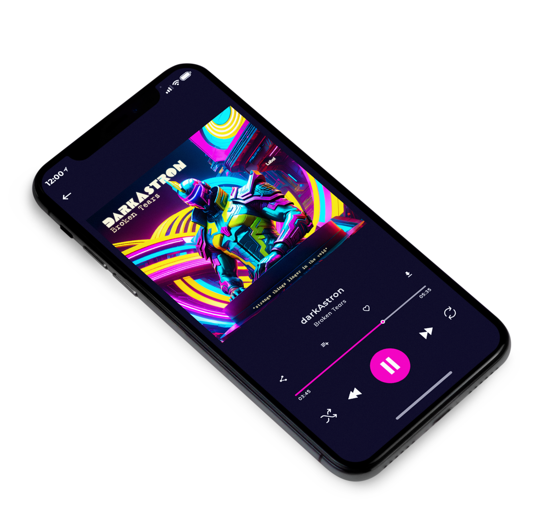 3D view of Premade EDM, House & Dub Album Cover - Tonys Pink #23691 | AlbumArtZone*