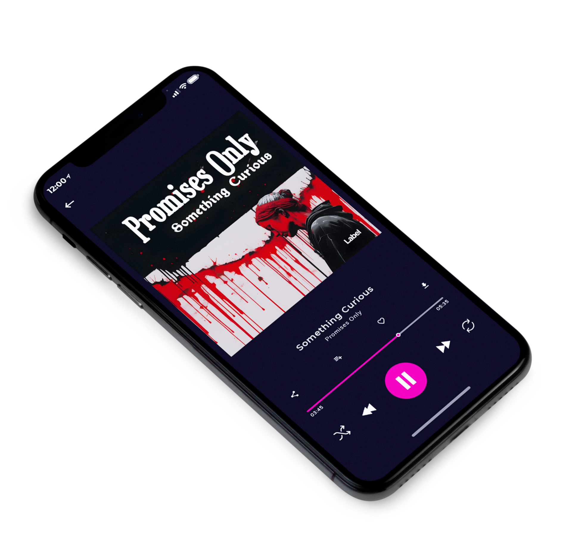3D view of Premade Pop Album Cover - Thunder #23698 | AlbumArtZone*
